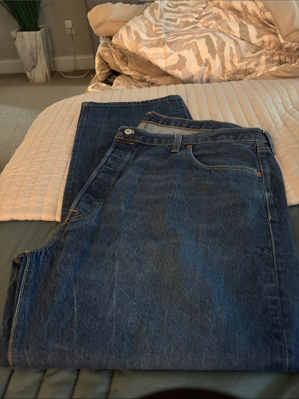 Levi’s 501 Original Fit Jeans Levi's Dark Blue Denim Jeans